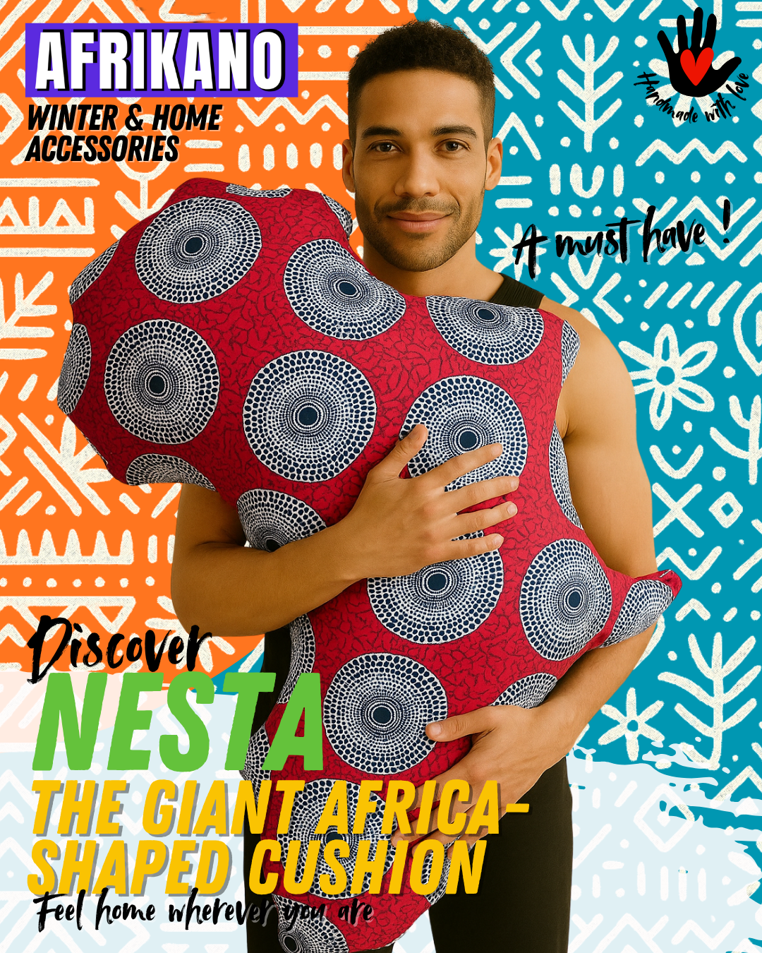 NESTA CUSHION RED RIVER