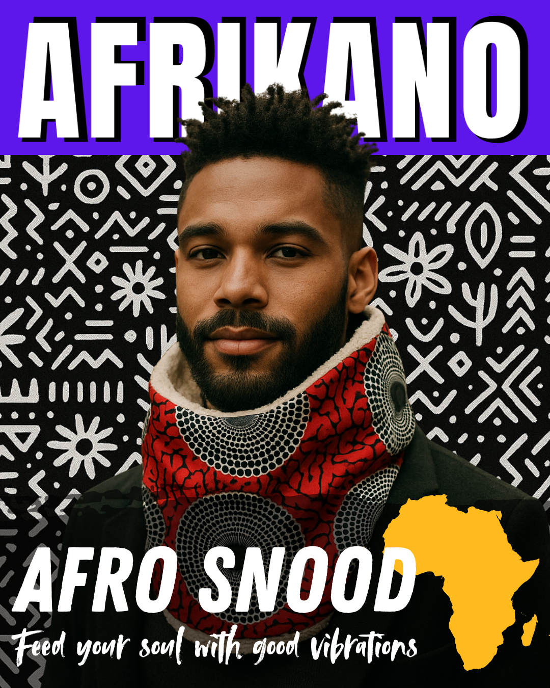 AFRO SNOOD RED RIVER